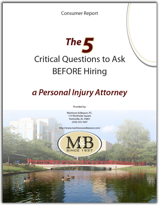 Martinson & Beason PC Personal Injury Special Report - Huntsville, AL