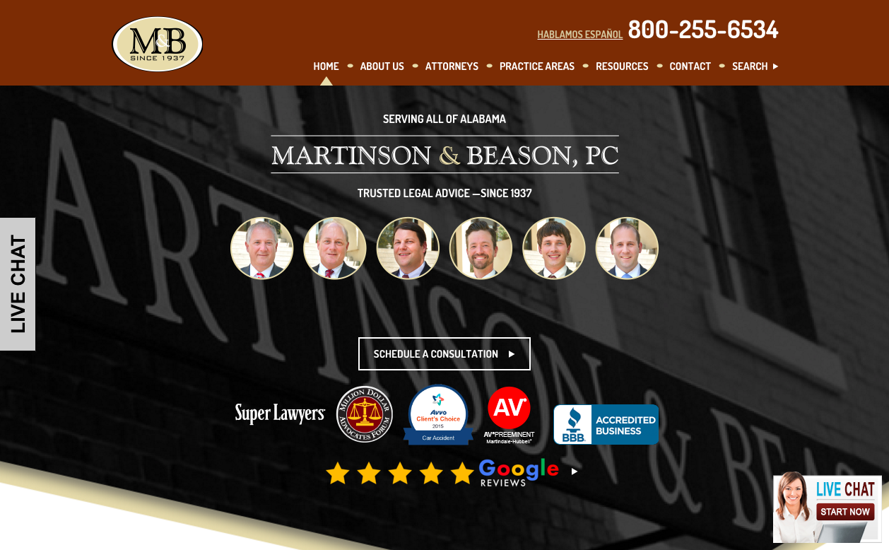 Martinson and Beason Website
