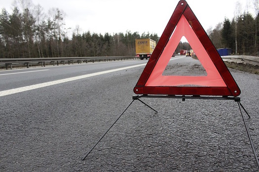 Highway warning sign