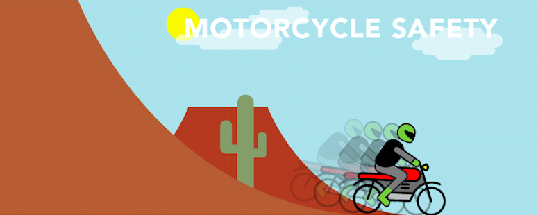 Infographic on motorcycle safety for Huntsville, AL