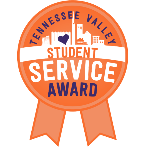 logo for the student service award