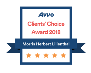 Avvo Client's Choice Award 2018 awarded to Morris Herbert Lilienthal badge